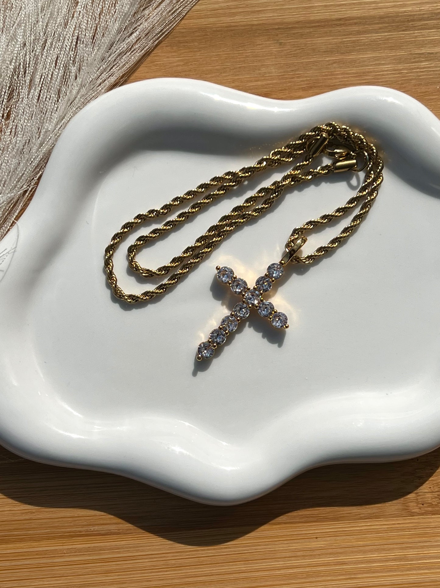 Faithfully Fine Cross Necklace
