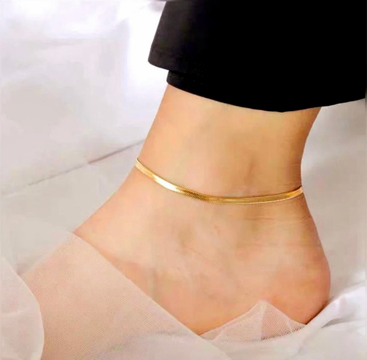 Herringbone Anklet