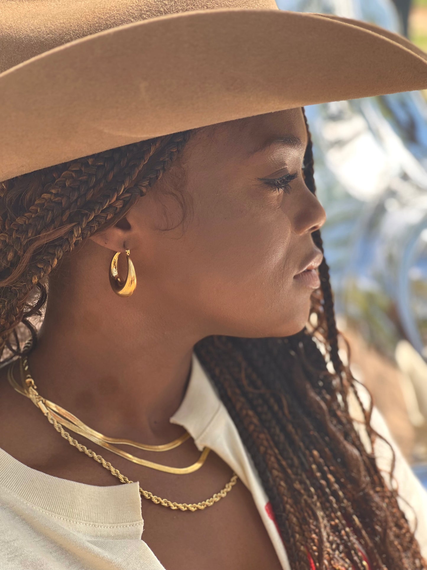 MoonLit Hoop Earrings